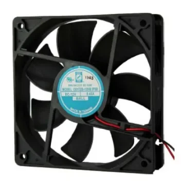RS PRO Axial Fan, 24 V dc, DC Operation, 120cfm, 5.5W, 0.23A Max, IP68, 120 x 120 x 25mm - 2303035 product image
