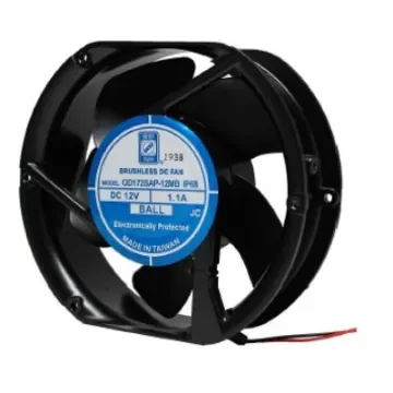 RS PRO Axial Fan, 24 V dc, DC Operation, 235cfm, 15W, 0.97A Max, IP68, 172 x 150 x 51mm - 2303038 product image