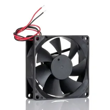 RS PRO Axial Fan, 12 V dc, DC Operation, 40cfm, 2.2W, 0.18A Max, IP68, 80 x 80 x 25mm - 2303041 product image
