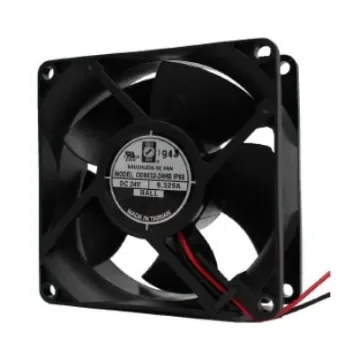 RS PRO Axial Fan, 12 V dc, DC Operation, 75.1cfm, 7.8W, 0.65A Max, IP68, 80 x 80 x 32mm - 2303045 product image