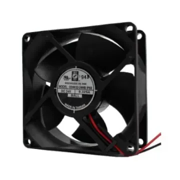 RS PRO Axial Fan, 24 V dc, DC Operation, 75.1cfm, 7.8W, 0.33A Max, IP68, 80 x 80 x 32mm - 2303046 product image