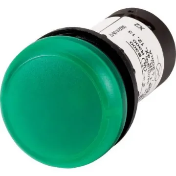 Eaton, Panel Mount Green LED Indicator, 22.5mm Cutout, IP67, IP69K, Round - 121628 C22-L-G-24 product image