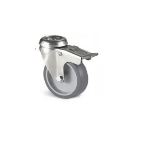 Guitel Hervieu Braked Swivel Castor Wheel, 60kg Capacity, 63mm Wheel - JP2OD063-325L product image