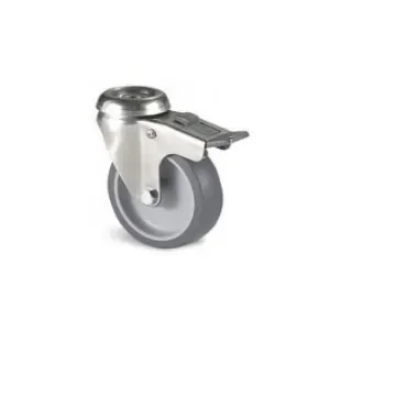 Guitel Hervieu Braked Swivel Castor Wheel, 80kg Capacity, 100mm Wheel - JP3OD100-325L product image
