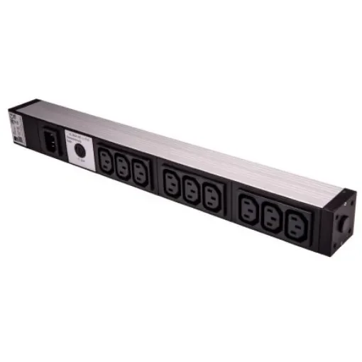 Rittal IEC C13 Power Distribution Unit, 2m Cable, 10A, 250 V, Fused - 7240201 product image