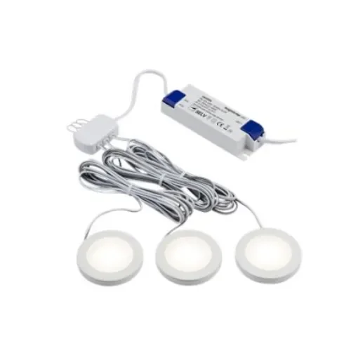 Knightsbridge LED Cabinet Light, 230 V ac, 150 mm Length, 2.5 W, 3000K - UNDKIT3WWW product image