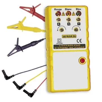 Sefram SEFRAM86 Phase Rotation Tester, CAT III 600V, 70Hz Max, 600V ac Max product image