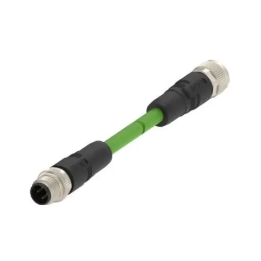 TE ConnectivityTAD1454, 5m Cat5e, Green M12 to M12 Shielded, Terminated PVC Sheath - TAD14541111-005 product image