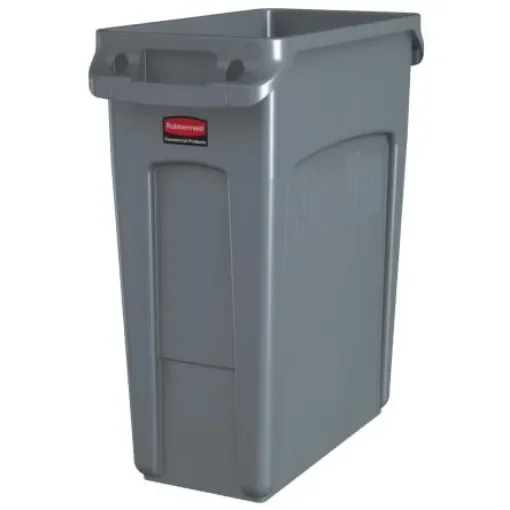 Rubbermaid Commercial Products Rubbermaid 60L Grey PE Waste Bin - 1971258 product image