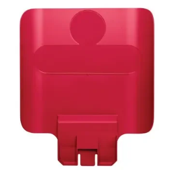Rubbermaid Commercial Products Red Resin Waste Bin Lid for and Slim Jim® Recycling Station Waste Stream label kits, - 2007905 product image