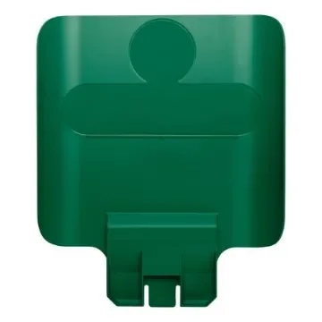 Rubbermaid Commercial Products Green Resin Waste Bin Lid for and Slim Jim® Recycling Station Waste Stream label kits, - 2007908 product image