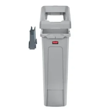 Rubbermaid Commercial Products Rubbermaid 87L Grey Hinged Plastic Waste Bin - 2007913 product image
