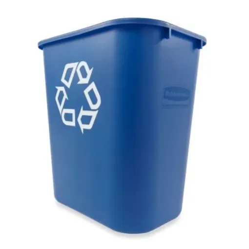 Rubbermaid Commercial Products Rubbermaid 39L Blue PE Waste Bin - FG295773BLUE product image