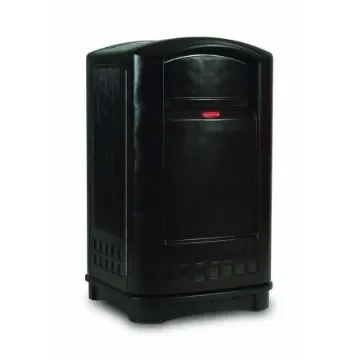 Rubbermaid Commercial Products Rubbermaid 50gal Black Swing Plastic Waste Bin - FG396400BLA product image
