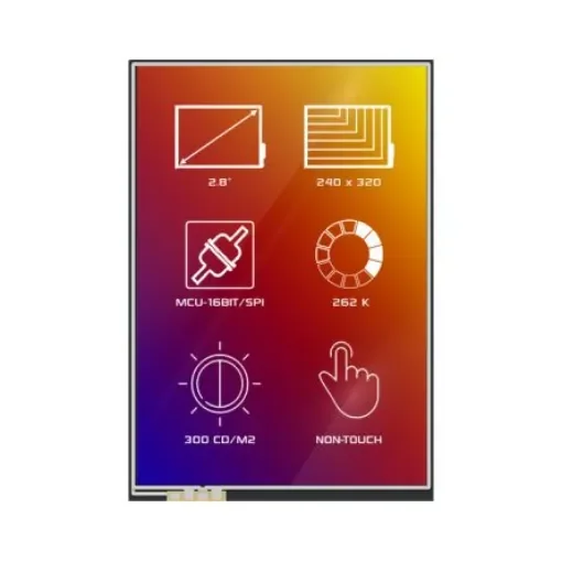 4D Systems 4DLCD-28320240-IPS TFT TFT LCD Display, 2.8in, 240 x 320pixels product image