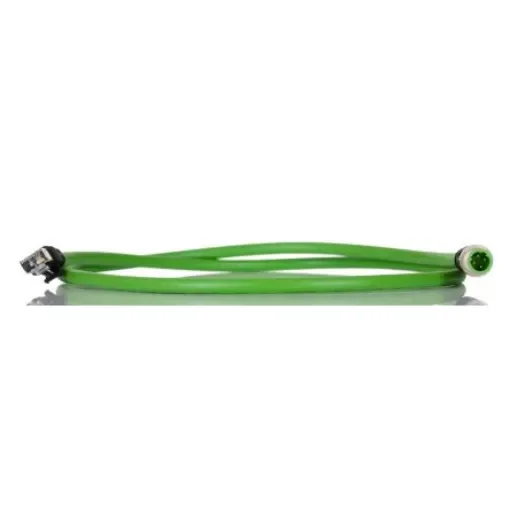 TurckRSSD-RJ45S-4416, 1m Cat5e, Green M12 to Male RJ45 Male, Aluminium Foil, Tinned Copper Braid Shielded, Terminated - RSSD-RJ45S-4416-1M product image