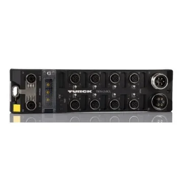 Turck TBEN-L Series I/O module, M12 4-pin, 5 way, 2 port - TBEN-L5-8IOL product image