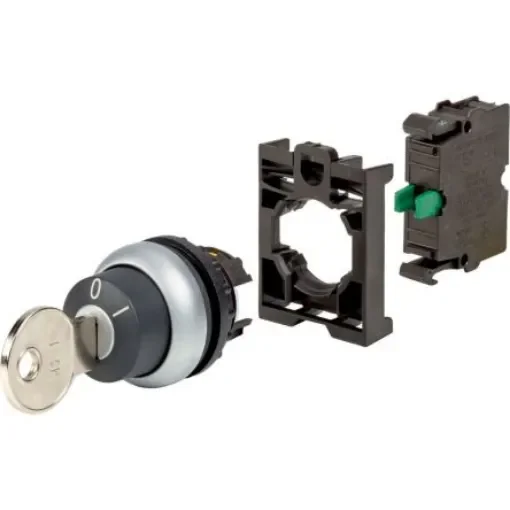 Eaton IP66 Key Switch, 1 NO, 6A 2-Way Standard-Key - 110921 M22-WS-K10-BVP product image