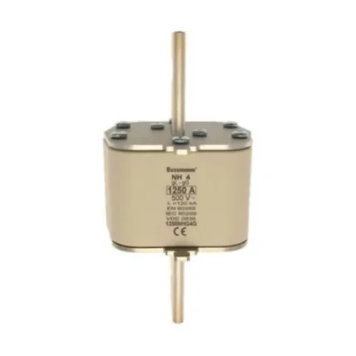 Eaton 1.25kA Ceramic Cartridge Fuse, 200 x 102mm - 1250NHG4G 500V 1250A NH4 FUSE gG product image