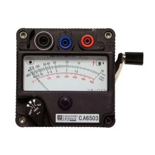 Chauvin Arnoux CA 6503 Insulation Tester, 250V Min, 1000V Max, 5GO Max, CAT III 300V - P01132504 product image