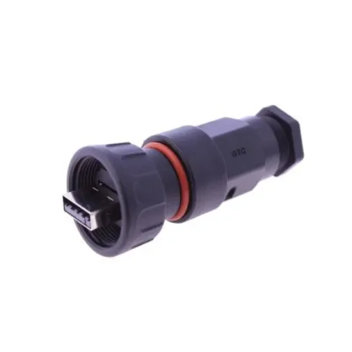 RS PRO Straight, Cable Mount, Socket- Single Port Type A 2.0 IP67 Type A USB Connector - 2317882 product image