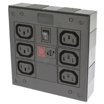 Bulgin IEC C13 6 Gang Power Distribution Unit, No, 250 V ac, Fused - PXD701/061/10/1 product image