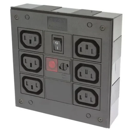 Bulgin IEC C13 6 Gang Power Distribution Unit, No, 250 V ac, Fused - PXD701/061/10/1 product image