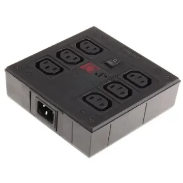 Bulgin IEC C13 6 Gang Power Distribution Unit, Filtered, 250 V ac, Fused - PXD701/561/10/1 product image