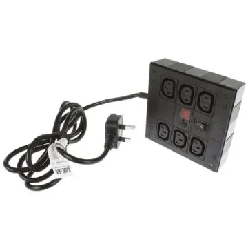 Bulgin IEC C13 6 Gang Power Distribution Unit, 2m Cable, 10A, 250 V ac - PXD703/061/10/1 product image
