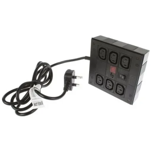 Bulgin IEC C13 6 Gang Power Distribution Unit, 2m Cable, 10A, 250 V ac - PXD703/061/10/1 product image