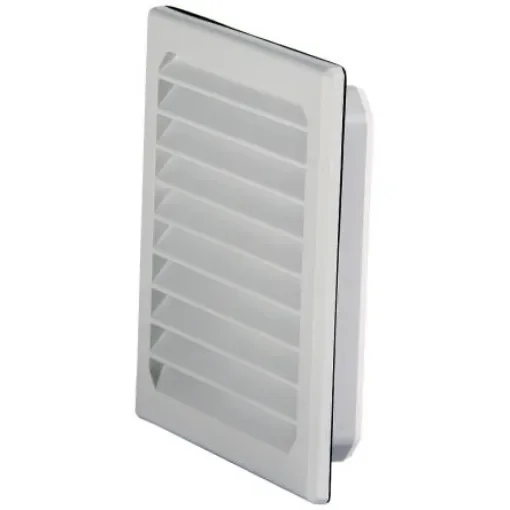Siemens Grey Plastic Vent Grille, Parallel Slat, 105 x 105mm - 8MR6400-5GV10 product image