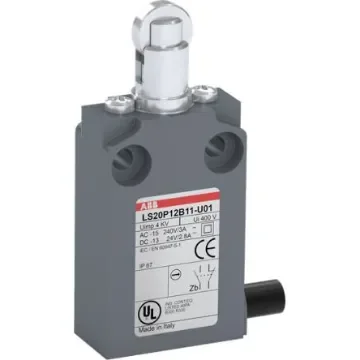 ABB Limit Switch, IP67, 600V ac Max, 10A Max - 1SBV015912R3801 LS20P12B11-U01 product image