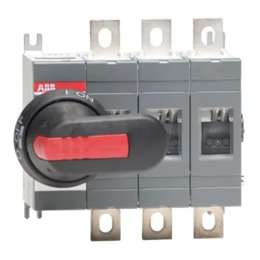 ABB 3 Pole Base Mounting Switch Disconnector - 250A Maximum Current, 145kW Power Rating, IP65 - 1SCA022710R0100 OT250E03P product image