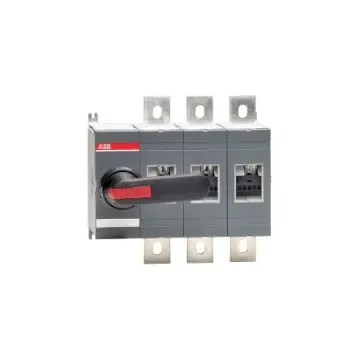 ABB 3 Pole Base Mounting Switch Disconnector - 630A Maximum Current, 630kW Power Rating, IP65 - 1SCA022718R8940 OT630E03P product image