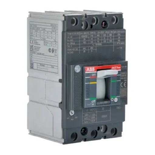 ABB, SACE Tmax XT MCCB Molded Case Circuit Breaker 3P 160A, Breaking Capacity 3 kA, Fixed Mount - 1SDA066809R1 XT1B 160 TMD 160A FF product image
