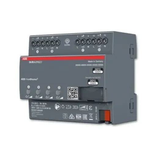 ABB DA Dimming Controller Dimming Controller, DIN Rail Mount, 230 V - 2CKA006220A0729 DA/M.4.210 product image