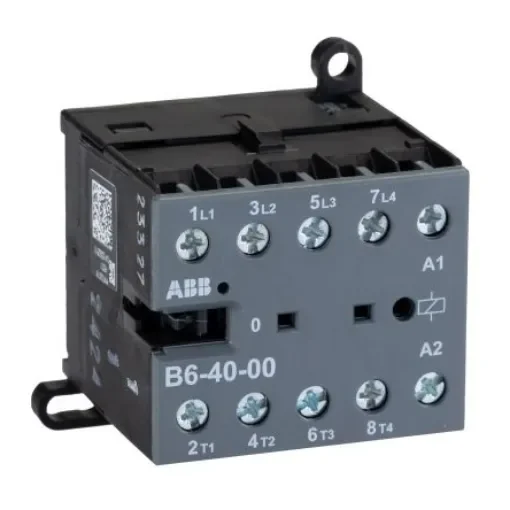 ABB B6-40-00 Contactor, 240 V Coil, 4-Pole, 20 A, 4 kW, 4NO - GJL1211201R8000 B6-40-00 220-240V AC product image