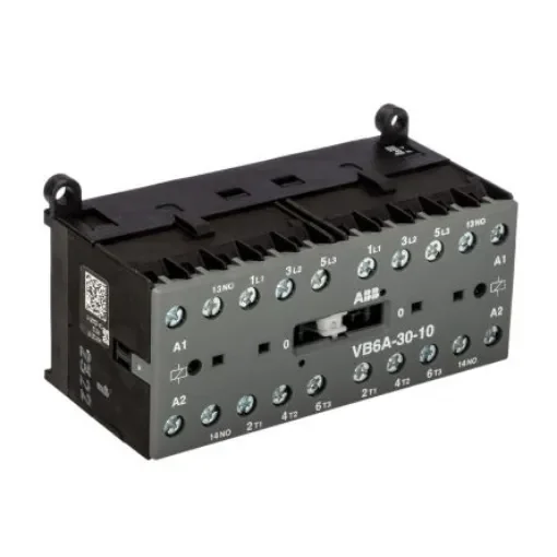 ABB VB6A-30-10 Contactor, 240 V Coil, 3-Pole, 20 A, 4 kW, 3NO - GJL1211911R8100 VB6A-30-10 220-240V AC product image