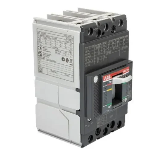 ABB, SACE Tmax XT MCCB Molded Case Circuit Breaker 3P 16A, Breaking Capacity 25 kA, Fixed Mount - 1SDA066799R1 XT1B 160 TMD 16A FF product image