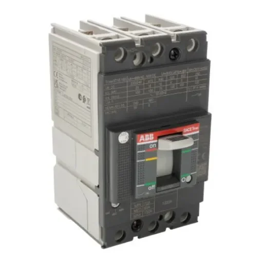 ABB, SACE Tmax XT MCCB Molded Case Circuit Breaker 3P 100A, Breaking Capacity 3 kA, Fixed Mount - 1SDA066807R1 XT1B 160 TMD 100A FF product image