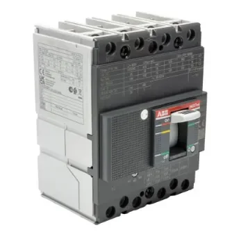 ABB, SACE Tmax XT MCCB Molded Case Circuit Breaker 4P 100A, Breaking Capacity 25 kA, Fixed Mount - 1SDA066818R1 XT1B 160 TMD 100A FF product image
