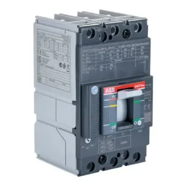 ABB, SACE Tmax XT MCCB Molded Case Circuit Breaker 3P 125A, Breaking Capacity 36 kA, Fixed Mount - 1SDA067417R1 XT1N 160 TMD 125A FF product image