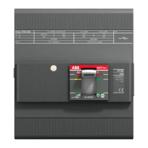 ABB 4P Pole Surface Mount Switch Disconnector - 250A Maximum Current - 1SDA068211R1 XT3D 250 FF product image