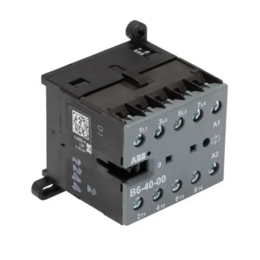 ABB B6-40-00 Contactor, 24 V Coil, 4-Pole, 20 A, 4 kW, 4NO - GJL1211201R0001 B6-40-00 24V AC product image
