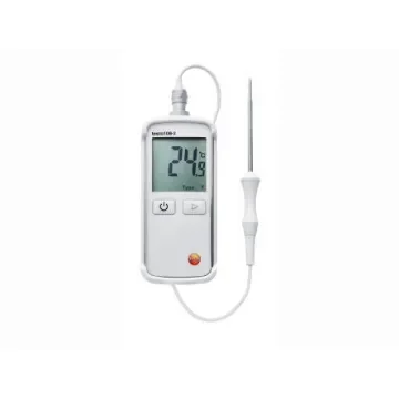Testo 108-2 Wireless Digital Thermometer for Food Industry Use, Type T Thermocouple Probe, 1 Input(s), +300°C Max, ±0.5 - 0563 1082 product image