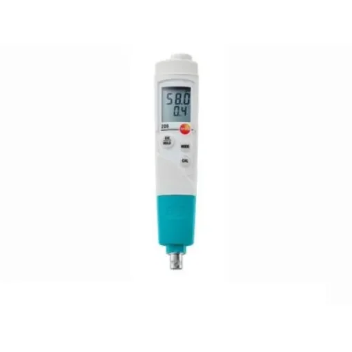 Testo 206-pH3 pH Meter, ±0.02pH Accuracy, 0.01pH Resolution, 14pH Max, +80 °C Max - 0563 2063 product image
