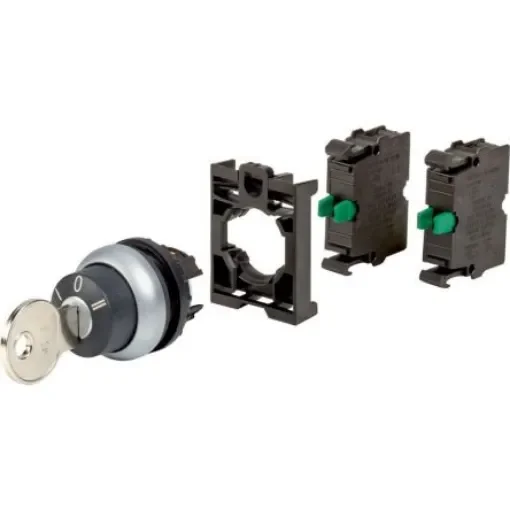 Eaton IP66 Key Switch, 2 NO, 6A 3-Way Standard-Key - 110919 M22-WS3-2K10-BVP product image