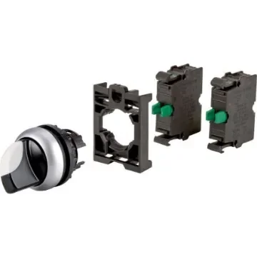 Eaton Toggle Selector Switch - (2 NO) 22.5mm Cutout Diameter 2 Positions - 110922 M22-WKV-2K10-BVP product image