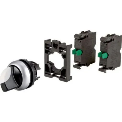 Eaton Toggle Selector Switch - (2 NO) 22.5mm Cutout Diameter 2 Positions - 110922 M22-WKV-2K10-BVP product image