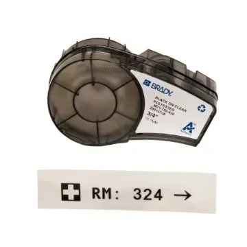Brady B-430 Black on Black on Transparent Label Printer Tape, 6.4 m Length, 19.05 mm Width - M21-750-430 product image